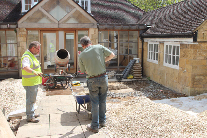 building works by De Paris Restorations